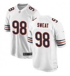 Men Chicago Bears 98 Montez Sweat White Stitched Game Football Jersey Men Chicago Bears 98 Montez Sweat White Stitched Game Football Jersey