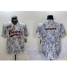 Men Chicago Bears Camo With Patch Cool Base Stitched Baseball Jersey Men Chicago Bears Camo With Patch Cool Base Stitched Baseball Jersey