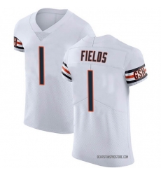 Men Nike Justin Fields White Chicago Bears #1 2021 NFL Vapor Elite Jersey Men Nike Justin Fields White Chicago Bears #1 2021 NFL Vapor Elite Jersey