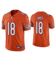Men Orange Chicago Bears 18 Jesse James Vapor untouchable Limited Stitched Jersey Men Orange Chicago Bears 18 Jesse James Vapor untouchable Limited Stitched Jersey