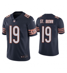Men's Chicago Bears #19 Equanimeous St. Brown Navy Vapor untouchable Limited Stitched Jersey Men's Chicago Bears #19 Equanimeous St. Brown Navy Vapor untouchable Limited Stitched Jersey
