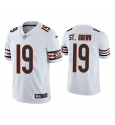 Men's Chicago Bears #19 Equanimeous St. Brown White Vapor untouchable Limited Stitched Jersey Men's Chicago Bears #19 Equanimeous St. Brown White Vapor untouchable Limited Stitched Jersey