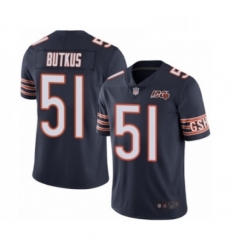 Mens Chicago Bears 51 Dick Butkus Navy Blue Team Color 100th Season Limited Football Jersey Mens Chicago Bears 51 Dick Butkus Navy Blue Team Color 100th Season Limited Football Jersey