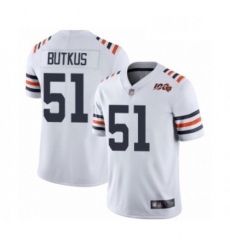 Mens Chicago Bears 51 Dick Butkus White 100th Season Limited Football Jersey Mens Chicago Bears 51 Dick Butkus White 100th Season Limited Football Jersey