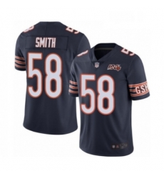 Mens Chicago Bears 58 Roquan Smith Navy Blue Team Color 100th Season Limited Football Jersey Mens Chicago Bears 58 Roquan Smith Navy Blue Team Color 100th Season Limited Football Jersey