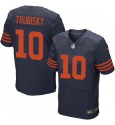 Mens Nike Chicago Bears 10 Mitchell Trubisky Elite Navy Blue Alternate NFL Jersey Mens Nike Chicago Bears 10 Mitchell Trubisky Elite Navy Blue Alternate NFL Jersey