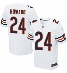 Mens Nike Chicago Bears 24 Jordan Howard Elite White NFL Jersey Mens Nike Chicago Bears 24 Jordan Howard Elite White NFL Jersey