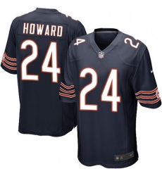 Mens Nike Chicago Bears 24 Jordan Howard Game Navy Blue Team Color NFL Jersey Mens Nike Chicago Bears 24 Jordan Howard Game Navy Blue Team Color NFL Jersey
