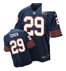 Mens Nike Chicago Bears 29 Tarik Cohen Elite Navy Blue Throwback NFL Jersey Mens Nike Chicago Bears 29 Tarik Cohen Elite Navy Blue Throwback NFL Jersey