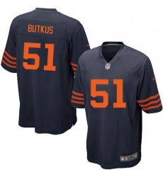 Mens Nike Chicago Bears 51 Dick Butkus Game Navy Blue Alternate NFL Jersey Mens Nike Chicago Bears 51 Dick Butkus Game Navy Blue Alternate NFL Jersey
