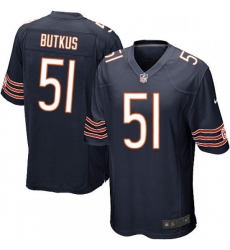 Mens Nike Chicago Bears 51 Dick Butkus Game Navy Blue Team Color NFL Jersey Mens Nike Chicago Bears 51 Dick Butkus Game Navy Blue Team Color NFL Jersey