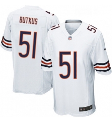 Mens Nike Chicago Bears 51 Dick Butkus Game White NFL Jersey Mens Nike Chicago Bears 51 Dick Butkus Game White NFL Jersey