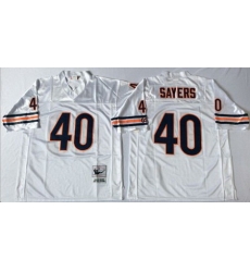 Mitchell&Ness Bears 40 Gale Sayers White Small No Throwback Stitched NFL Jersey Mitchell&Ness Bears 40 Gale Sayers White Small No Throwback Stitched NFL Jersey