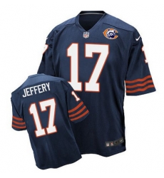 Nike Bears #17 Alshon Jeffery Navy Blue Throwback Mens Stitched NFL Elite Jersey Nike Bears #17 Alshon Jeffery Navy Blue Throwback Mens Stitched NFL Elite Jersey