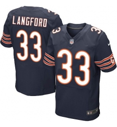 Nike Bears #33 Jeremy Langford Navy Blue Team Color Mens Stitched NFL Elite Jersey Nike Bears #33 Jeremy Langford Navy Blue Team Color Mens Stitched NFL Elite Jersey