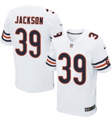 Nike Bears #39 Eddie Jackson White Mens Stitched NFL Elite Jersey Nike Bears #39 Eddie Jackson White Mens Stitched NFL Elite Jersey