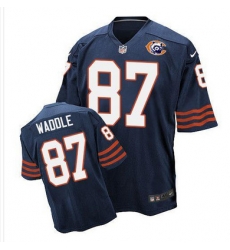 Nike Bears #87 Tom Waddle Navy Blue Throwback Mens Stitched NFL Elite Jersey Nike Bears #87 Tom Waddle Navy Blue Throwback Mens Stitched NFL Elite Jersey