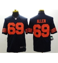Nike Chicago Bears 69 Jared Allen Blue Limited Orange Number NFL Jersey Nike Chicago Bears 69 Jared Allen Blue Limited Orange Number NFL Jersey