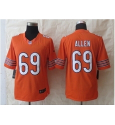 Nike Chicago Bears 69 Jared Allen Orange Limited NFL Jersey Nike Chicago Bears 69 Jared Allen Orange Limited NFL Jersey