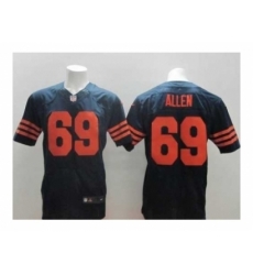 Nike Chicago Bears 69 Jared Allen blue Elite number orange NFL Jersey Nike Chicago Bears 69 Jared Allen blue Elite number orange NFL Jersey