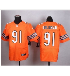 Nike Chicago Bears #91 Eddie Goldman Orange Alternate Mens Stitched NFL Elite Jersey Nike Chicago Bears #91 Eddie Goldman Orange Alternate Mens Stitched NFL Elite Jersey
