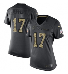 Nike Bears #17 Alshon Jeffery Black Womens Stitched NFL Limited 2016 Salute to Service Jersey Nike Bears #17 Alshon Jeffery Black Womens Stitched NFL Limited 2016 Salute to Service Jersey