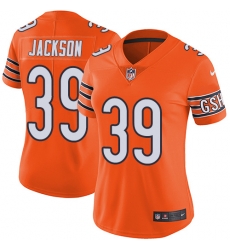 Nike Bears #39 Eddie Jackson Orange Womens Stitched NFL Limited Rush Jersey Nike Bears #39 Eddie Jackson Orange Womens Stitched NFL Limited Rush Jersey