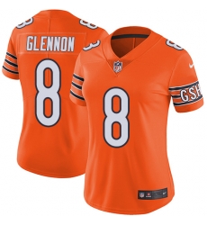 Nike Bears #8 Mike Glennon Orange Womens Stitched NFL Limited Rush Jersey Nike Bears #8 Mike Glennon Orange Womens Stitched NFL Limited Rush Jersey