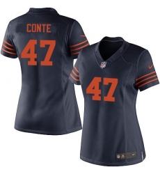 Nike NFL Chicago Bears #47 Chris Conte Blue Women's Elite Alternate Jersey Nike NFL Chicago Bears #47 Chris Conte Blue Women's Elite Alternate Jersey