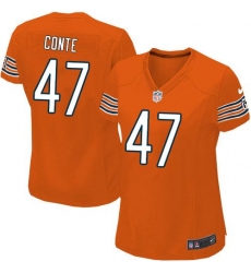 Nike NFL Chicago Bears #47 Chris Conte Orange Women's Elite Alternate Jersey Nike NFL Chicago Bears #47 Chris Conte Orange Women's Elite Alternate Jersey