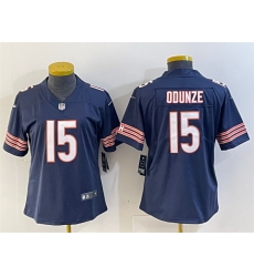 Women Chicago Bears 15 Rome Odunze Navy 2024 Draft Vapor Stitched Jersey Women Chicago Bears 15 Rome Odunze Navy 2024 Draft Vapor Stitched Jersey