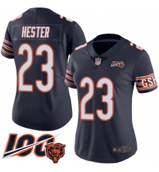 Women Chicago Bears 23 Devin Hester Navy Blue Team Color 100th Season Limited Football Jersey Women Chicago Bears 23 Devin Hester Navy Blue Team Color 100th Season Limited Football Jersey