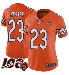 Women Chicago Bears 23 Devin Hester Orange Alternate 100th Season Limited Football Jersey Women Chicago Bears 23 Devin Hester Orange Alternate 100th Season Limited Football Jersey