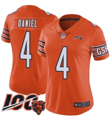 Women Chicago Bears 4 Chase Daniel Orange Alternate 100th Season Limited Football Jersey Women Chicago Bears 4 Chase Daniel Orange Alternate 100th Season Limited Football Jersey