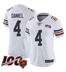 Women Chicago Bears 4 Chase Daniel White 100th Season Limited Football Jersey Women Chicago Bears 4 Chase Daniel White 100th Season Limited Football Jersey