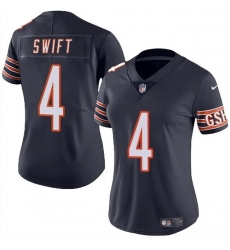 Women Chicago Bears 4 D'Andre Swift Navy 2024 Vapor Stitched Jersey Women Chicago Bears 4 D'Andre Swift Navy 2024 Vapor Stitched Jersey