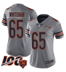 Women Chicago Bears 65 Cody Whitehair Limited Silver Inverted Legend 100th Season Football Jersey Women Chicago Bears 65 Cody Whitehair Limited Silver Inverted Legend 100th Season Football Jersey