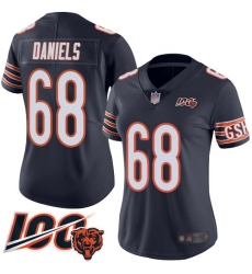 Women Chicago Bears 68 James Daniels Navy Blue Team Color 100th Season Limited Football Jersey Women Chicago Bears 68 James Daniels Navy Blue Team Color 100th Season Limited Football Jersey