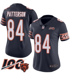 Women Chicago Bears 84 Cordarrelle Patterson Navy Blue Team Color 100th Season Limited Football Jersey Women Chicago Bears 84 Cordarrelle Patterson Navy Blue Team Color 100th Season Limited Football Jersey