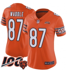 Women Chicago Bears 87 Tom Waddle Orange Alternate 100th Season Limited Football Jersey Women Chicago Bears 87 Tom Waddle Orange Alternate 100th Season Limited Football Jersey