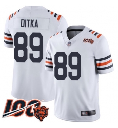 Women Chicago Bears 89 Mike Ditka White 100th Season Limited Football Jersey Women Chicago Bears 89 Mike Ditka White 100th Season Limited Football Jersey
