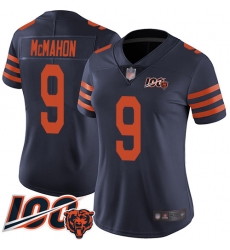 Women Chicago Bears 9 Jim McMahon Limited Navy Blue Rush Vapor Untouchable 100th Season Football Jersey Women Chicago Bears 9 Jim McMahon Limited Navy Blue Rush Vapor Untouchable 100th Season Football Jersey
