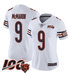 Women Chicago Bears 9 Jim McMahon White Vapor Untouchable Limited Player 100th Season Football Jersey Women Chicago Bears 9 Jim McMahon White Vapor Untouchable Limited Player 100th Season Football Jersey
