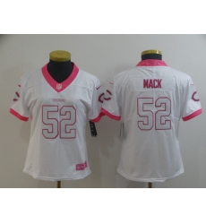 Women Nike Bears 52 Khalil Mack White Pink Rush Limited Jersey Women Nike Bears 52 Khalil Mack White Pink Rush Limited Jersey