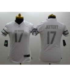 Women Nike Chicago Bears #17 Jeffery Platinum White Jerseys Women Nike Chicago Bears #17 Jeffery Platinum White Jerseys