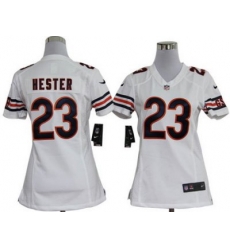 Women Nike Chicago Bears 23# Devin Hester White Jersey Women Nike Chicago Bears 23# Devin Hester White Jersey