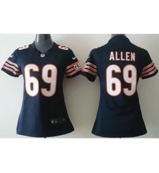 Women Nike Chicago Bears #69 Jared Allen Blue NFL Jerseys Women Nike Chicago Bears #69 Jared Allen Blue NFL Jerseys
