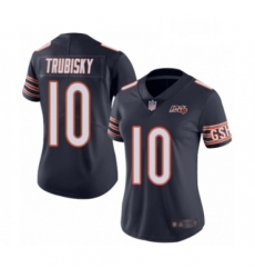 Womens Chicago Bears 10 Mitchell Trubisky Navy Blue Team Color 100th Season Limited Football Jersey Womens Chicago Bears 10 Mitchell Trubisky Navy Blue Team Color 100th Season Limited Football Jersey