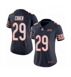 Womens Chicago Bears 29 Tarik Cohen Navy Blue Team Color 100th Season Limited Football Jersey Womens Chicago Bears 29 Tarik Cohen Navy Blue Team Color 100th Season Limited Football Jersey
