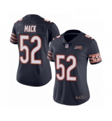 Womens Chicago Bears 52 Khalil Mack Navy Blue Team Color 100th Season Limited Football Jersey Womens Chicago Bears 52 Khalil Mack Navy Blue Team Color 100th Season Limited Football Jersey